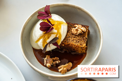 Le Café Mirette, l'excellent resto à la Fondation Pernod, côté Gare Saint-Lazare - financier aux noix