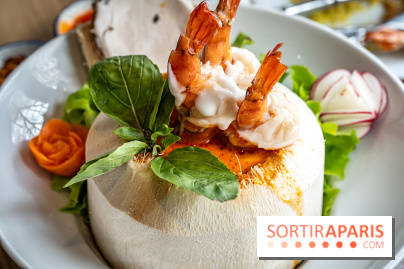 Q Bar, le bistrot et restaurant Thaïlandais à Paris - curry vert thaï aux crevettes