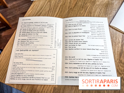 Q Bar, le bistrot et restaurant Thaïlandais à Paris - carte - menu