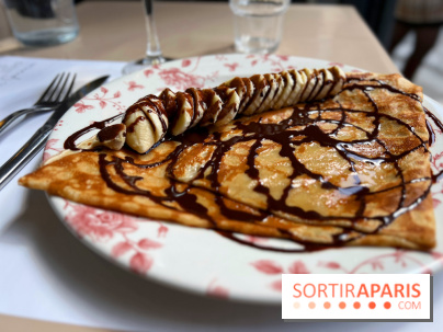 Galette Café - Crêpe banane chocolat