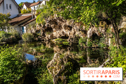 Parc du Dr Fauvel à Villennes sur Seine, grotte et cascades