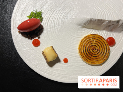 Quelque Part - Reblochon, sorbet fraise cumin