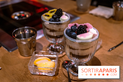 Hwaro Grill, le barbecue Coréen Paris 15e -  dessert - tiramisu chocolat