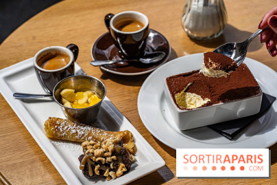 Festival, le café-restaurant rue Étienne Marcel  -  café gourmand - tiramisu - dessert
