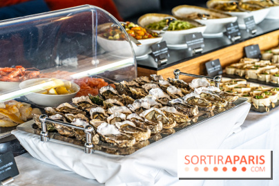 Le Brunch à volonté du belvédère au Domaine de la Corniche dans les Yvelines - photos -  huitres