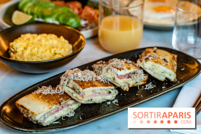 Brunch du Vesper Paris 7e - buffet à volonté et plats à table -  croque truffe