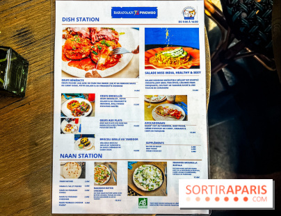 Brunch indien à Paris par Baranaan et Pingwoo - carte - menu