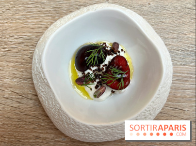 ERH - Burrata, cerise, moutarde torréfiée