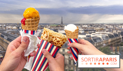 AMI Paris aux Galeries Lafayette Haussmann : pop ups, glacier et crêperie AMI par Julien Sebbag