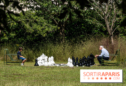 Le brunch à volonté exceptionnel de la Maison du Val à Saint-Germain-en-Laye dans les Yvelines - 78  -  jeu d'échec géant