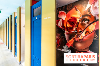 Les cabines de 70 artistes street-art à Molitor, 2e édition internationale - photos -  allée