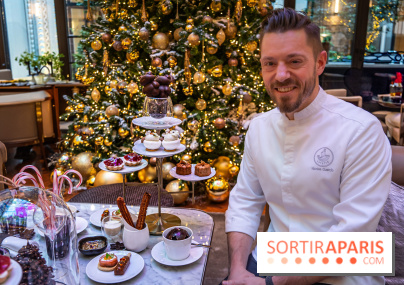 Le sublime tea time de Noël du Lutetia 2024 par Nicolas Guercio - les photos - le chef