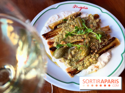 Miglia - Poireaux à la flamme, stracciatella fumée