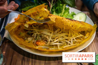 Pho Bom, le restaurant vietnamien, temple du pho et des nouilles Paris 13e -   banh xeo