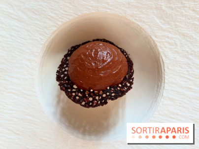 Le Pergolèse - Dessert chocolat, algues rouges poivrées