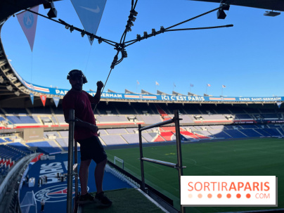 Tyrolienne au Parc des Princes