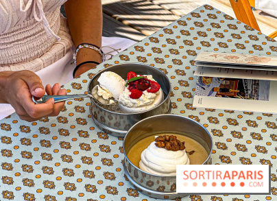 La terrasse estivale du Printemps Haussmann 2025 avec vue sur Paris et la Tour Eiffel - image00006