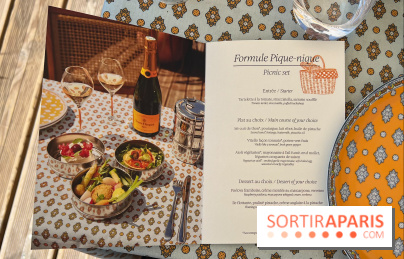 La terrasse estivale du Printemps Haussmann 2025 avec vue sur Paris et la Tour Eiffel - image00053