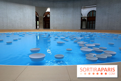 Clinamen, nos photos de l'une installation aquatique et musicale à la Bourse de Commerce - Clinamen Bourse de Commerce 3