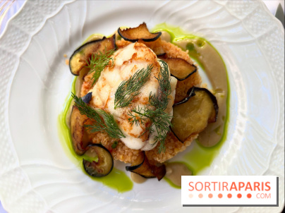 Patio terrasse La Réserve Paris - Lotte et quinoa