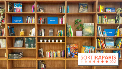 Bibliothèque et boite à livres géante à ciel ouvert