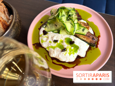 Comptoir Lazu - Courgettes crues et cuites, stracciatella