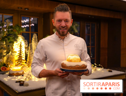 la Bûche de Noêl du Mandarin Oriental Lutetia aux Lumières de Paris