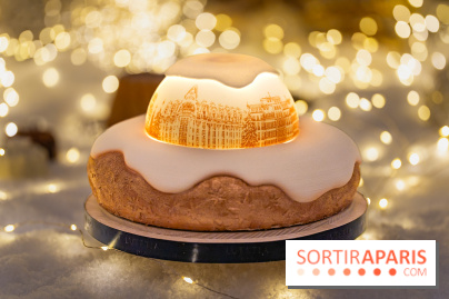 la Bûche de Noêl du Mandarin Oriental Lutetia aux Lumières de Paris