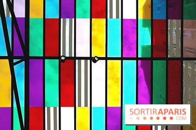 Daniel Buren et Miles Greenberg, nos photos de l'expo au Reiffers Art Inititiatives à Paris 