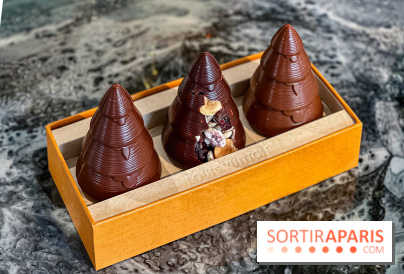 Bûche et chocolats de Noël 2025 de Louis Vuitton par Maxime Frédéric
