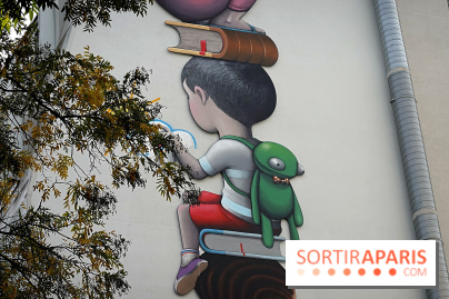 Seth, les photos de son œuvre murale à Belleville