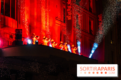 Inauguration des vitrines de Noël du BHV Marais à Paris 2025 avec Vincent Niclo et Vitaa - photos - A7C01314