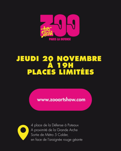 Jeudi 20 novembre à 19h - Places limitées