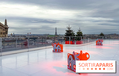 Noël 2025 aux Galeries Lafayette Haussmann : une patinoire éphémère sur les toits de Paris