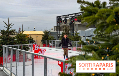 Noël 2025 aux Galeries Lafayette Haussmann : une patinoire éphémère sur les toits de Paris