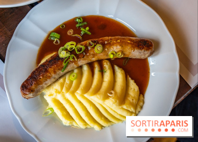 Le petit bouillon de la gare à Asnières-sur-Seine - photos - purée saucisse