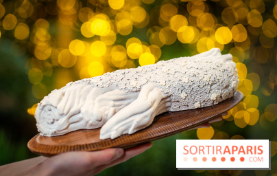 Le tea time de Noël du George V 2025, les photos - buche de noël