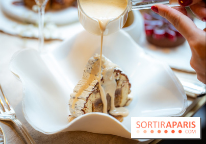 Le tea time de Noël du George V 2025, les photos - buche de noël