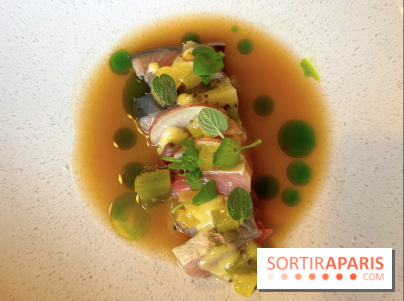 Gramme Paris - Bonite grillée, kiwi, topinambours