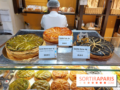 Aki Boulangerie : nos photos de sa galette des rois au sésame noir - Galette Aki Boulangerie 5