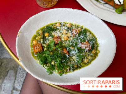 Chez Carrie - Pois chiche, fregola sarda, bouillon, pistou