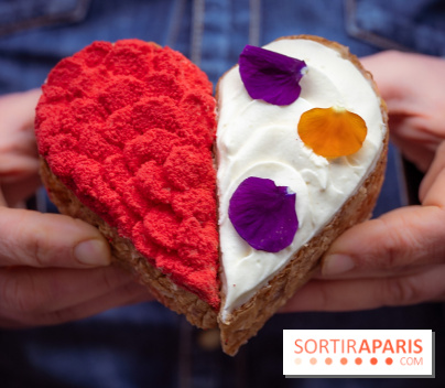 Saint-Valentin 2026 : les cœurs pâtissiers de Maison Aleph - photos - demi coeur