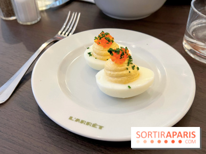 L'Arrêt by The Grey - Deviled eggs oeufs mimosa