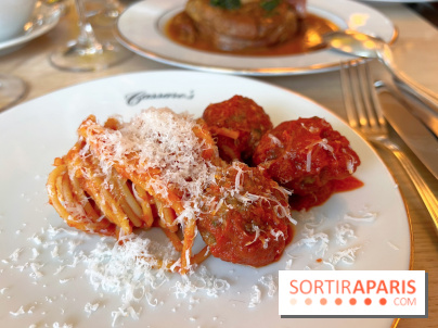 Cassaro's - Spaghetti meatballs