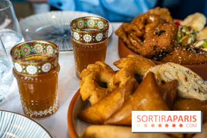 Gamra, le restaurant marocain Paris 17e - pâtisseries orientales - thé vert