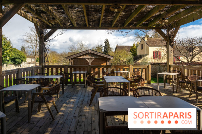 L'Auberge Nouvelle restaurant à Tremblay-sur-Mauldre dans les Yvelines - photos - terrasse