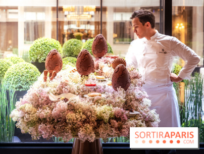 L'Oeuf de Pâques floral du George V Paris 2026 par Michael Bartocetti - les photos  - William Renaud