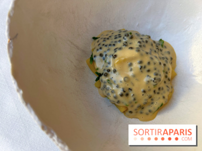 Alliance - Gnocchis de pommes de terre, salicorne, sauce réduite au vin blanc, caviar Osciètre 