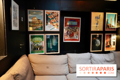 Sparkling VR - espace lounge et mur d’affiches
