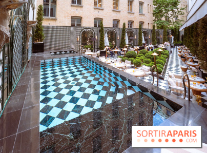 La terrasse jardin du Sax Hotel avec piscine - les photos